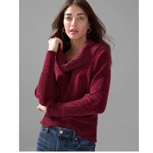 Burgundy chenille sweater